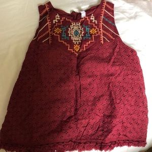 Maroon Blouse top